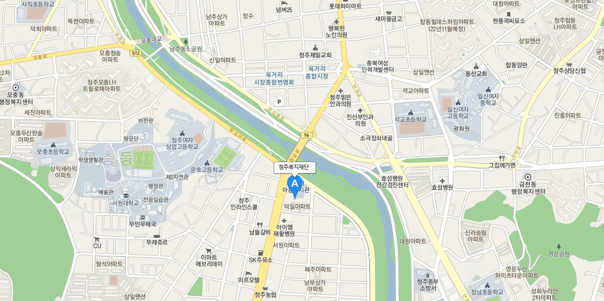 청주복지재단 찾아오시는길 지도